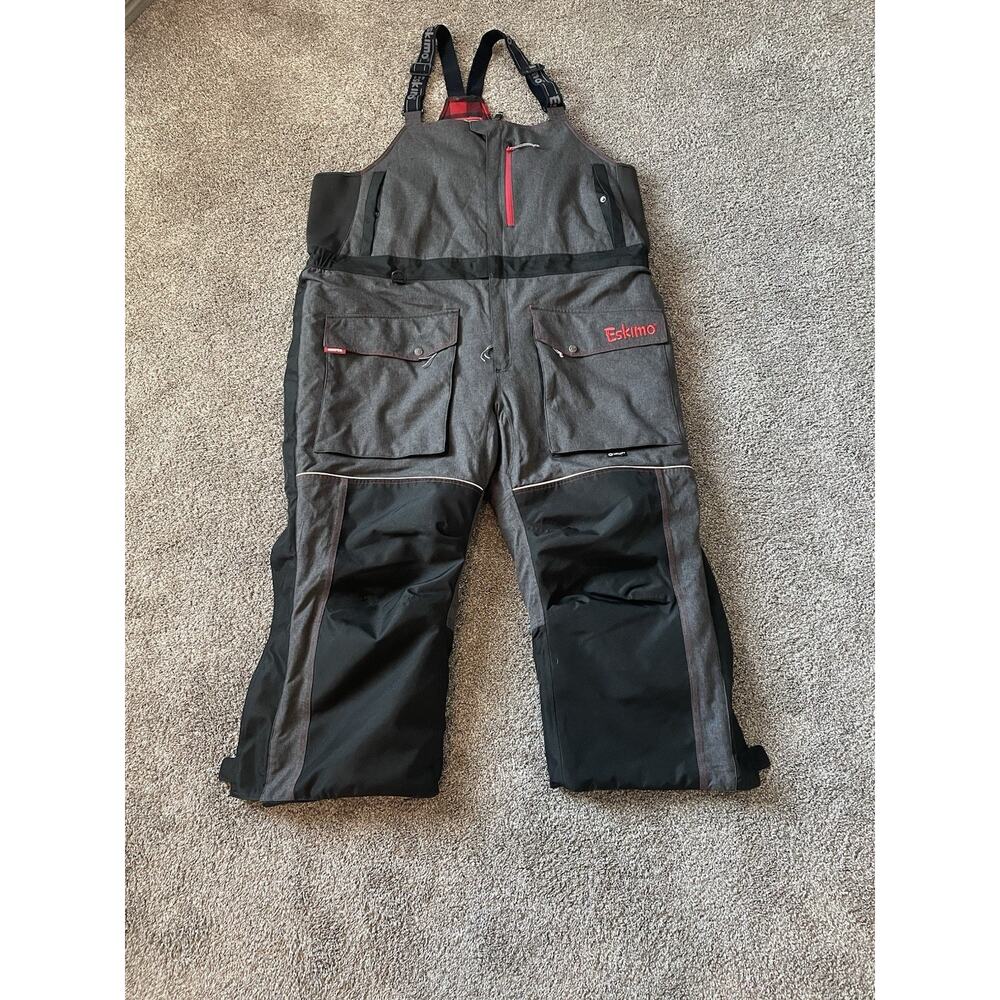 Keeper Ice Fishing Bibs, Men's, Forged Iron Heather, 3X-Large